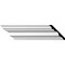Ekena Millwork SAMPLE - 4 3/4"H x 4 3/4"P x 6 3/4"F x 12"L Tristan Traditional Crown Moulding SAMPLE-MLD04X04X06TN - alternate 1